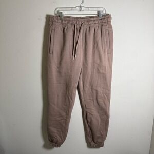 Maison Article Mens Mauve Brown Fleece Jogger Sweatpants JM012382 Size L